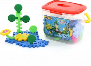 Конструктор Флора 2, 91 элемент, в ведёрке (Полесье, п-51592)